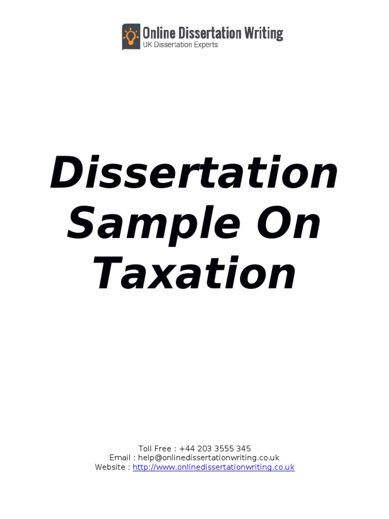 Taxation thesis picture