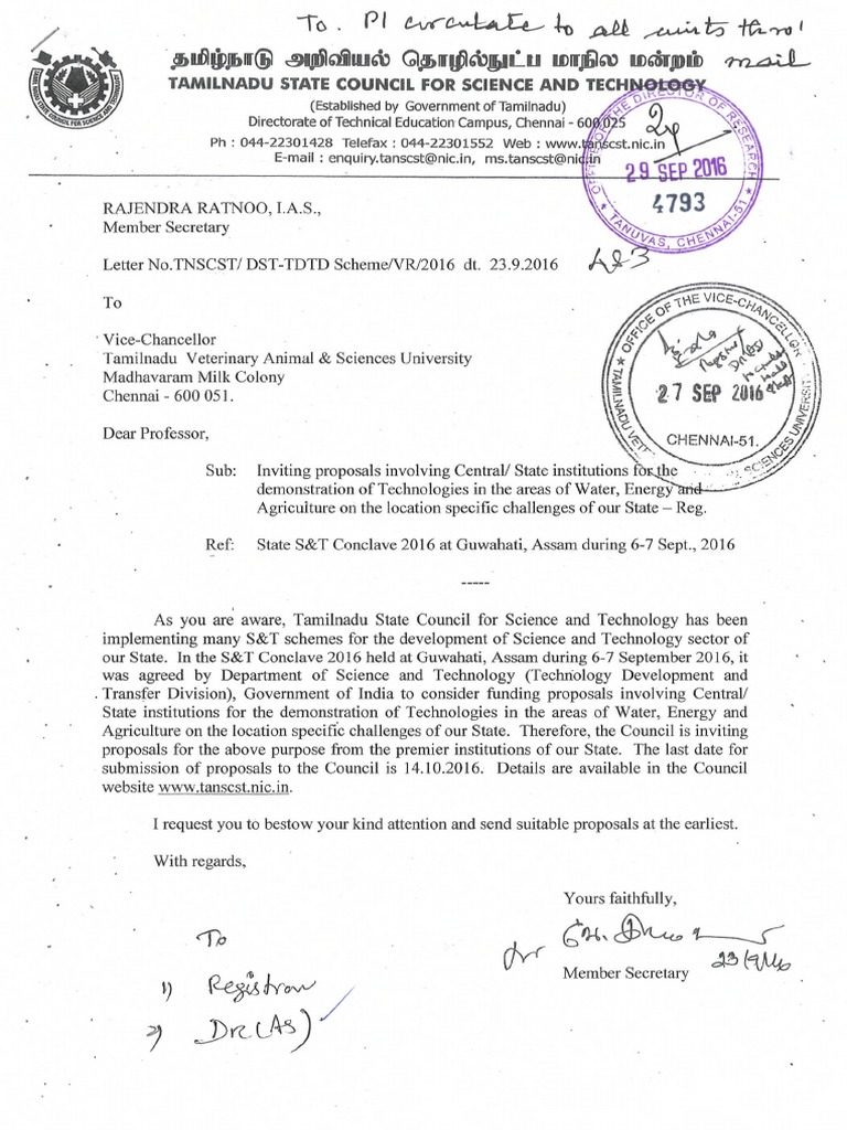 TNSCST Project Proposal Guidelines | PDF | Business | Science