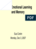 CH 10. Emotional Learning and Memory: Sue Corkin Monday, Dec 3, 2007
