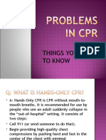 Problems in CPR 2