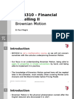 Lecture 07 - BKF4310 - Financial Modelling II - Brownian Motion