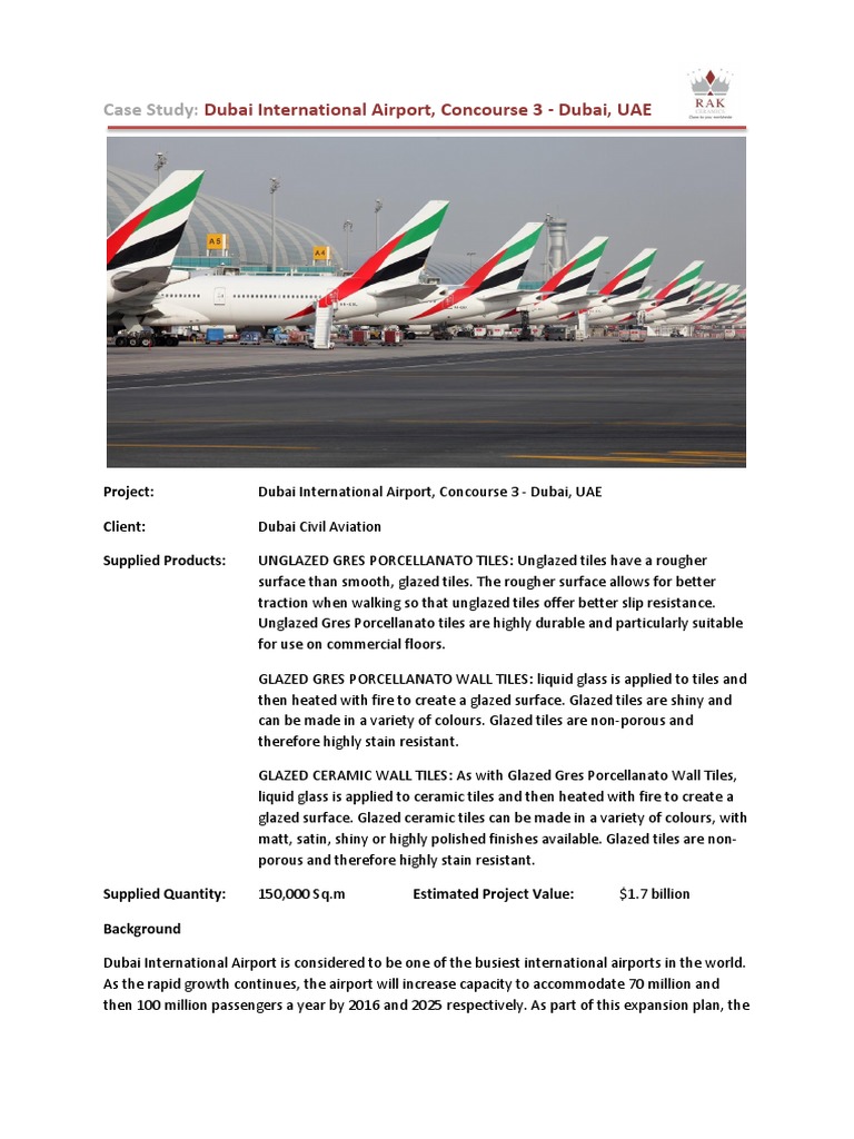 Case StudyDubai Airport Tile Airport
