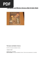 Download The Quran and Modern Science by Dr Zakir Naik by Zakir Naik SN33182045 doc pdf