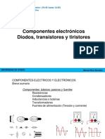 Componentes Electrónicos Diodos, Transistores y Tiristores