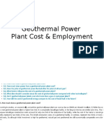 Geothermal Power Plant Cost