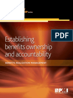 Establish Benefits Ownership Accountability