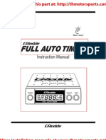Greddy Full Auto Turbo Timer Manual