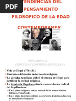 Filosofia TENDENCIAS DEL PENSAMIENTO FILOSOFICO