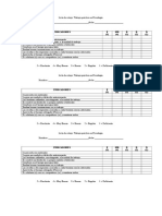 Lista de Cotejo