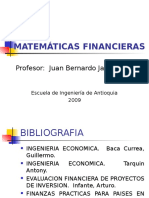 Matematicas Financieras, VAN, TIR