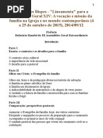 Instrumento Laboris - Sínodo Dos Bispos 2015