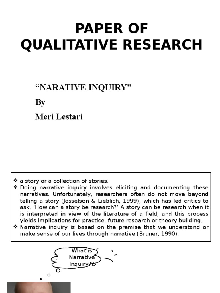 narrative a research paper