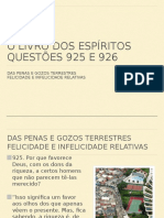 O Livro dos Espíritos sobre a felicidade e infelicidade relativas