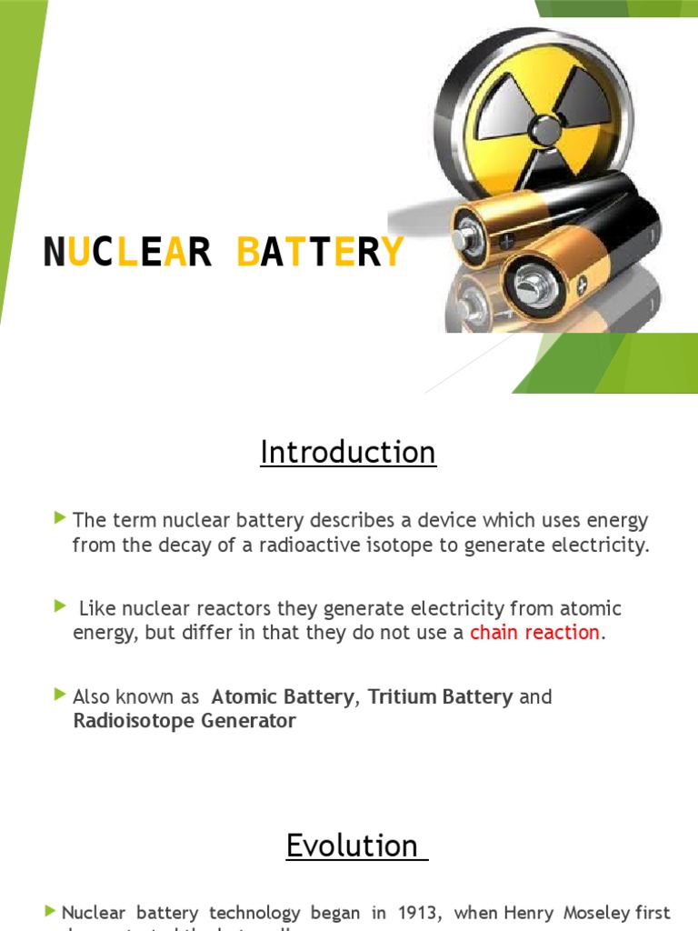 Nuclear Battery Energy Technology Nature
