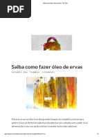 Aprenda a Fazer Óleos de Ervas