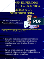 Apego en El Periodo Primal de La Practica Clinica a La Neurobiologia Mario Valdivia Psiquiatra Infanto Adolescente