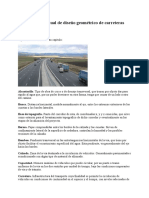 Glosario de Manual de Diseño Geométrico de Carreteras..