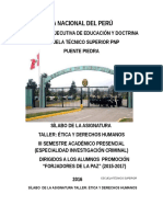 Sílabus de Etica y Dd.hh. III Semestre (Forjadores de La Paz - Op) 2015-2017 i