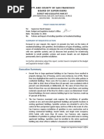 Policies and Impact of Installing Sprinklers in Residential Buildings in San Francisco