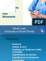 patient safety and quality care movement