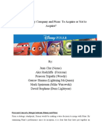 Disney Pixar Case Report