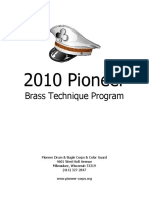2010 Pioneer: Brass Technique Program