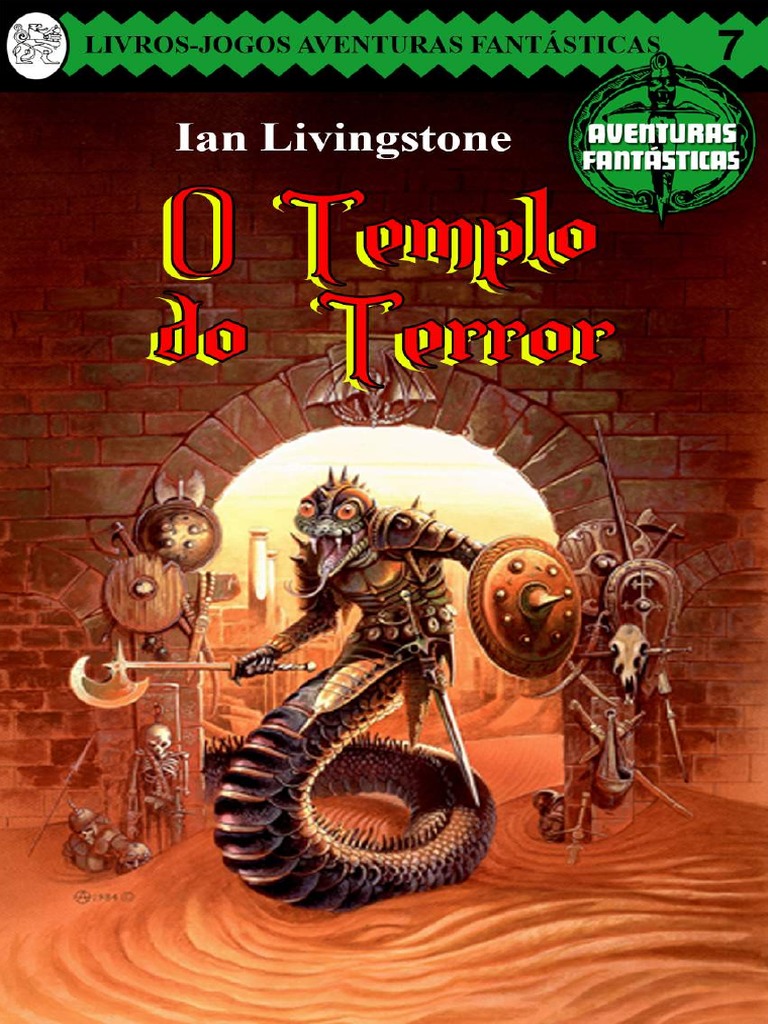 Rpg Solo O Templo Do Terror Por Ian Livingstone - Livros Jogos