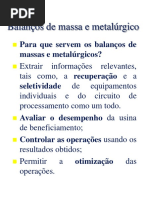 Balanço de Massa