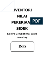 Inventori Nilai Pekerjaan Sidek - Inps