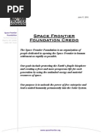 Download Space Frontier Foundation Credo by Space Frontier Foundation SN33187571 doc pdf