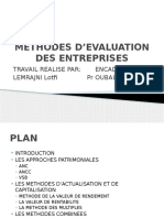 Methodes D Evaluation Des Entreprises