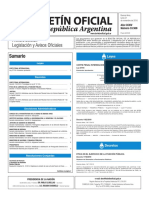 Boletín Oficial de la República Argentina, Número 33.508. 21 de noviembre de 2016