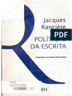 Políticas Da Escrita (Prefácio) - Jacques Rancière
