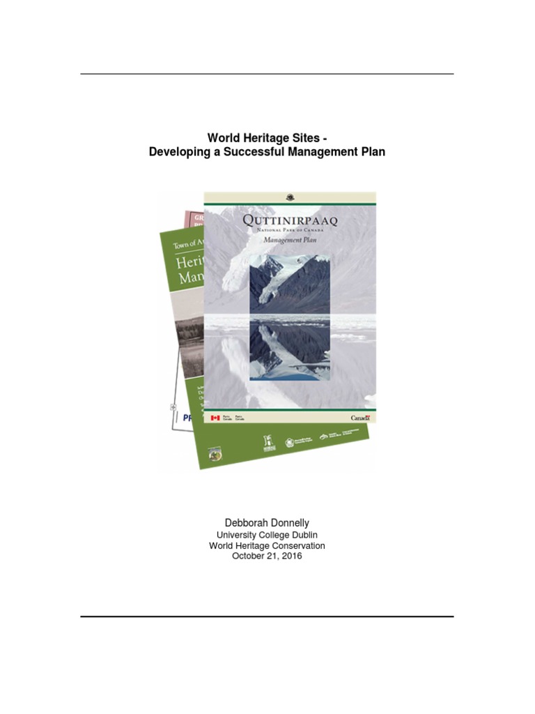 World Heritage Site Management Essentials | PDF | World Heritage Site ...