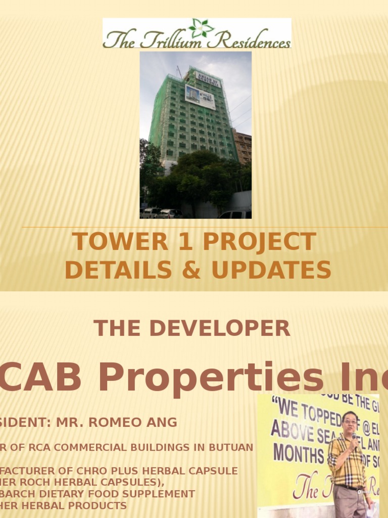 Tower 1 Project Overview and Updates | PDF | Hotel | Buildings And ...