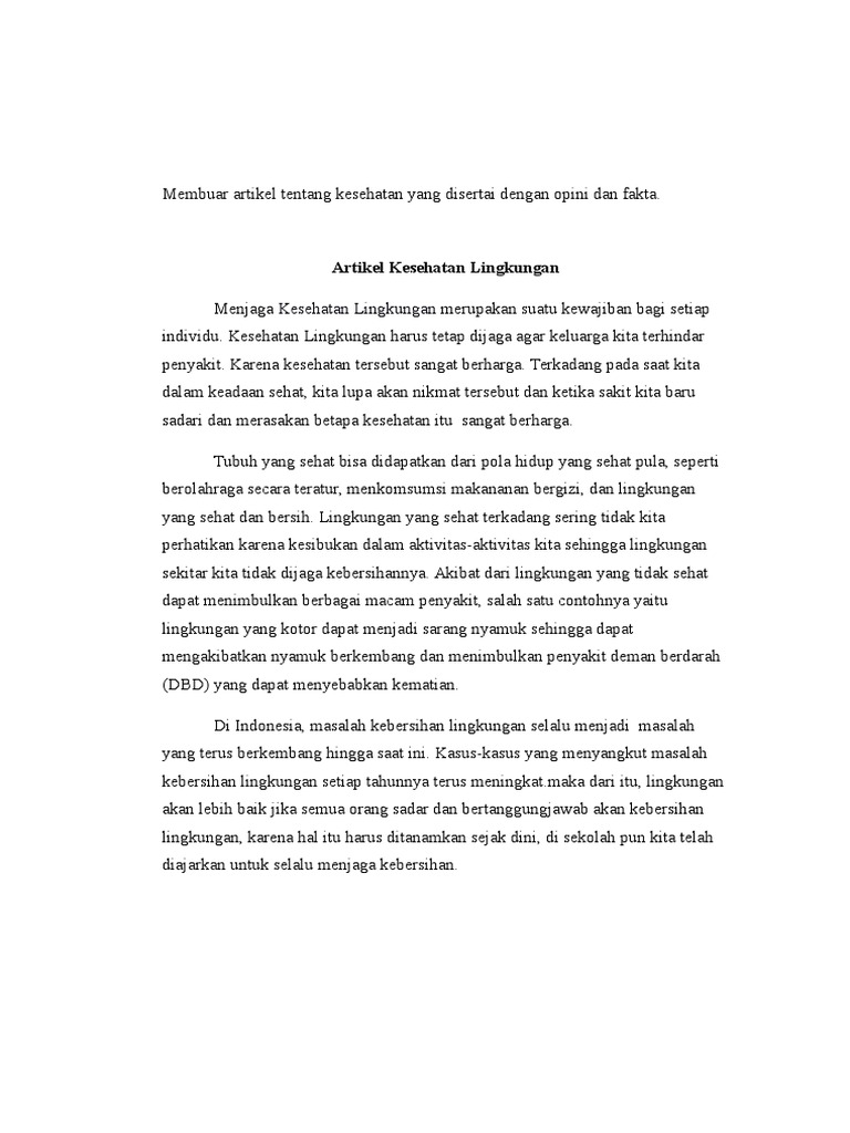 Berita Beserta Fakta Dan Opini Belajar