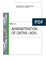FAQs on Administration of Oaths (AO5)