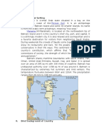 Bahrain I. Geographical Setting: Persian Gulf