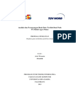 PROPOSAL Analisis Dan Perancangan Basis Data Terdistribusi Pada