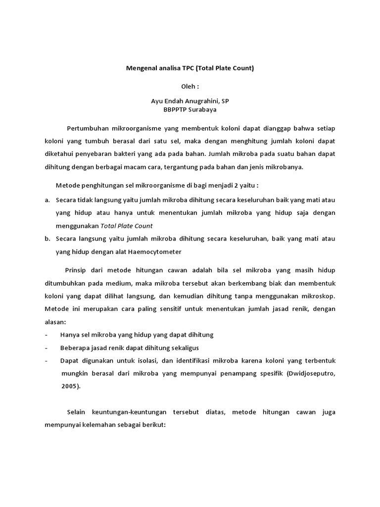 Mengenal Analisa TPC PDF | PDF | Sains & Matematika