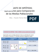 Contrastación de Hipótesis Medias Ing Civil 2016 II