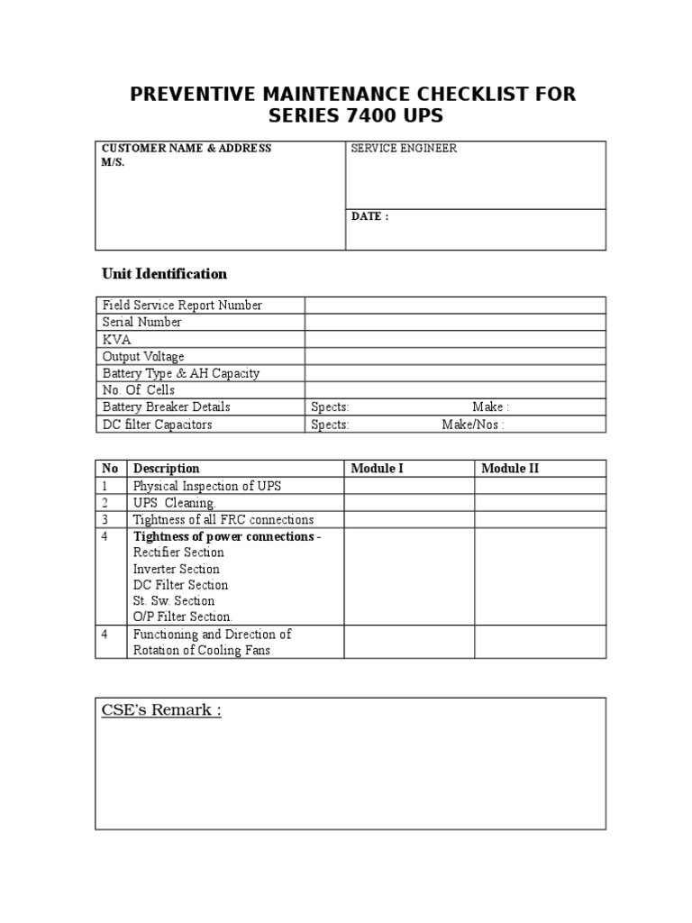 Checklist PDF Capacitor Power Inverter