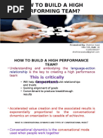 How To Build A High Performing Team