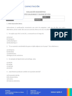 Evaluación DIAGNÓSTICO Habitos Saludables