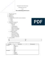 Estructura Plan de Mk Internacional