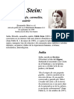 Edith Stein: judía, filósofa, carmelita y mártir