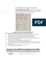 Reset Canon MP287 Printer Error