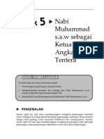 Topik 5 Nabi Muhammad SAW Sebagai Ketua Turus Angkatan Tentera
