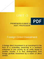 Notes on Foreign Direct Investment 