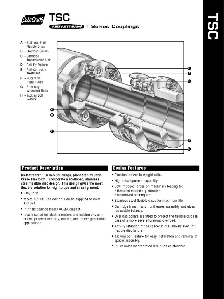 Coupling Specification Gas Compressor Pump
